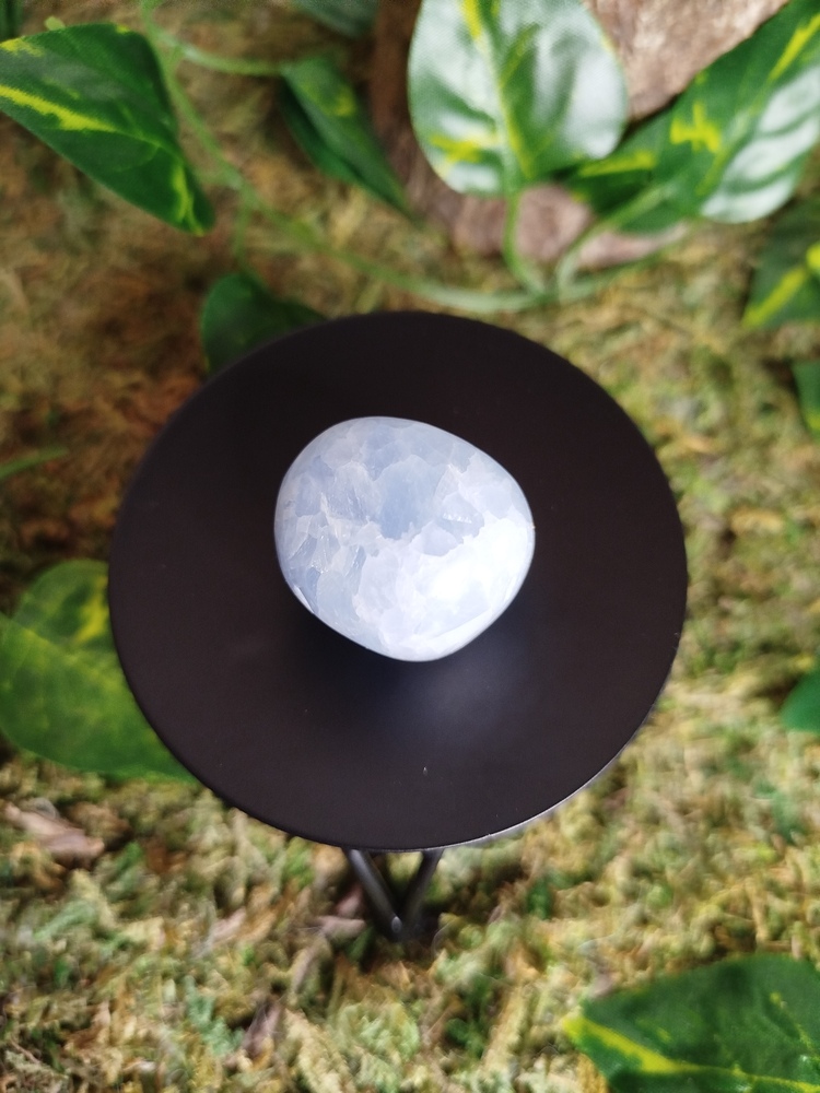 pierre roulée pierre naturelle calcite bleue AA