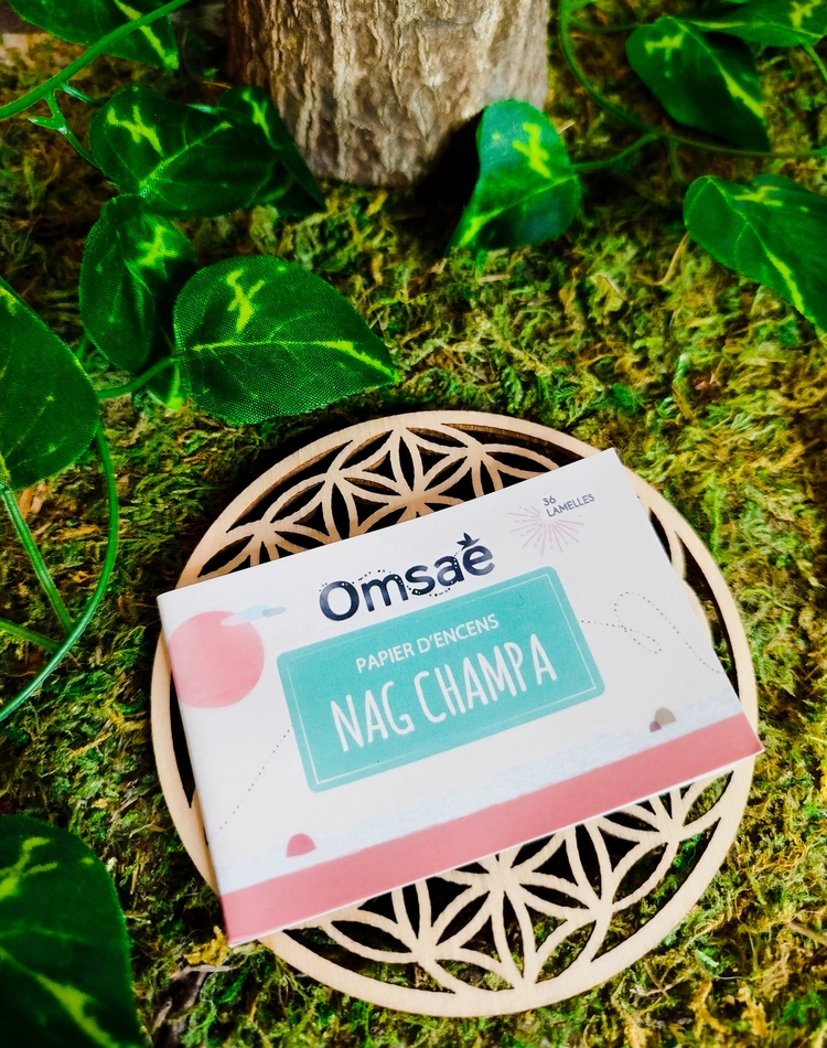 Papier d'encens d'Arménie pour purifier et parfumer la maison à la nag champa