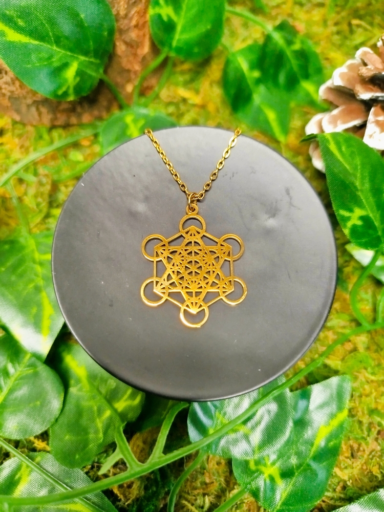 Collier de protection doré métatron