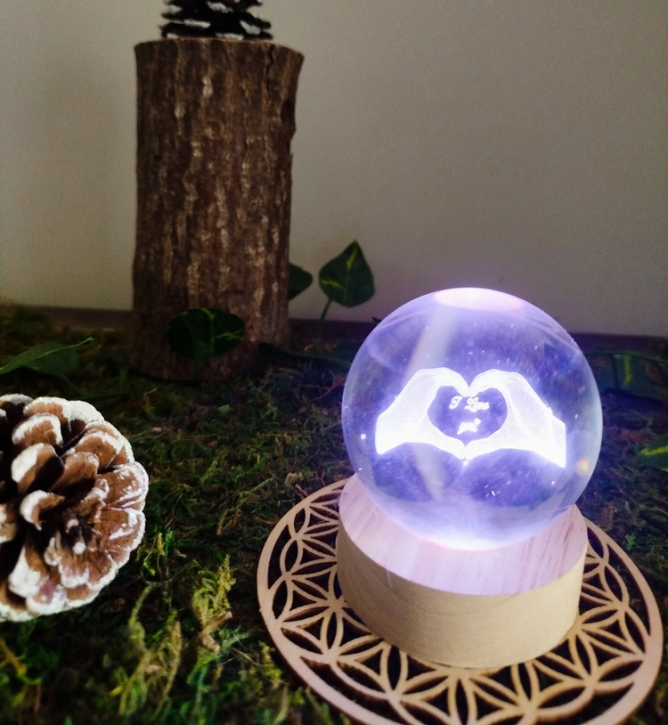 Boule Déclaration décoration multicolore avec prise USB