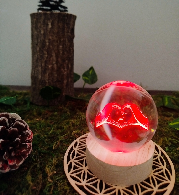Boule Déclaration décoration multicolore avec prise USB
