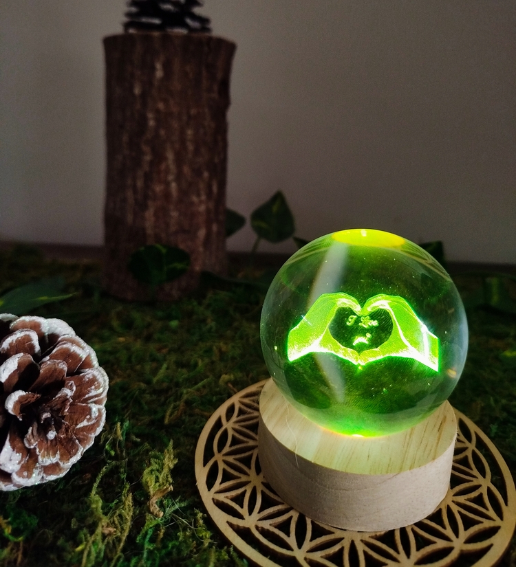 Boule Déclaration décoration multicolore avec prise USB
