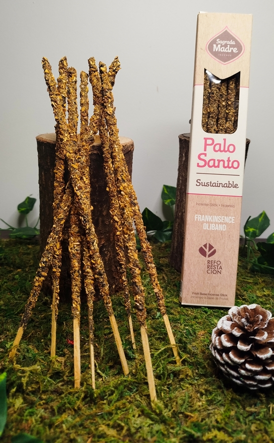 Bâtons de Palo Santo à l'Oliban pour fumigation et purification