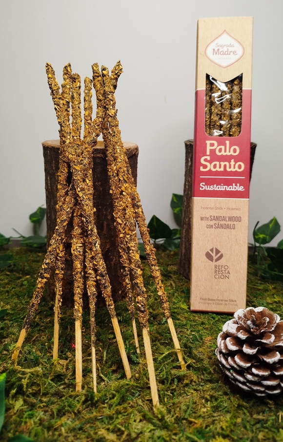 Bâtons de Palo Santo au bois de santal pour fumigation et purification