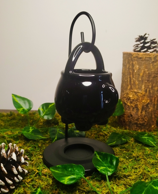 Chaudron Brûleur de parfum noir pour huiles essentielles et bougies fondants parfumés