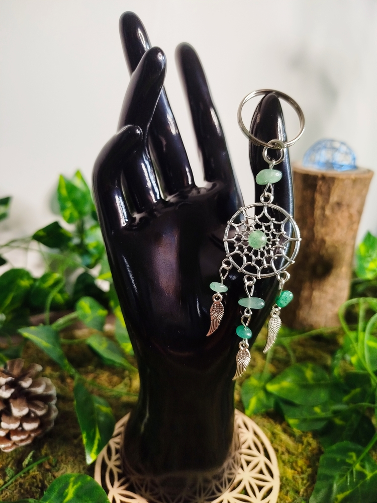 Porte clé attrape rêve aventurine