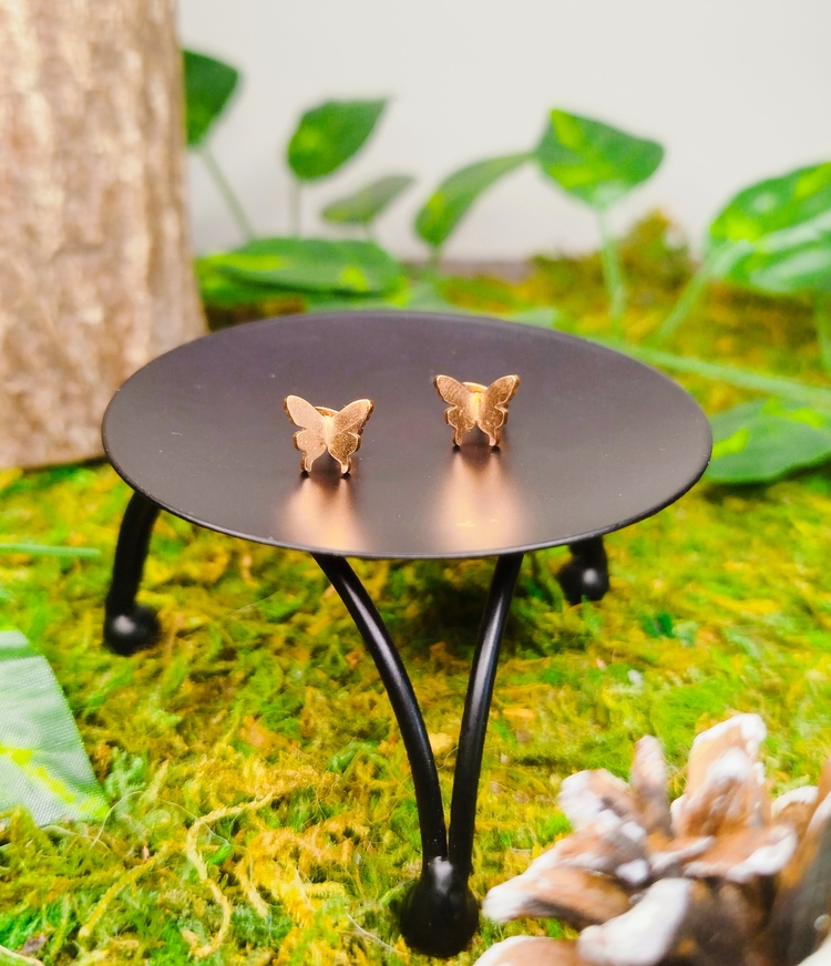 Boucles d'oreilles puces papillons