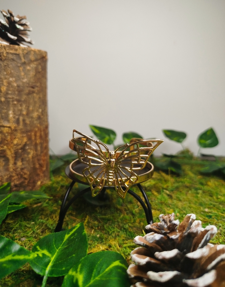 Bracelet doré réglable papillon