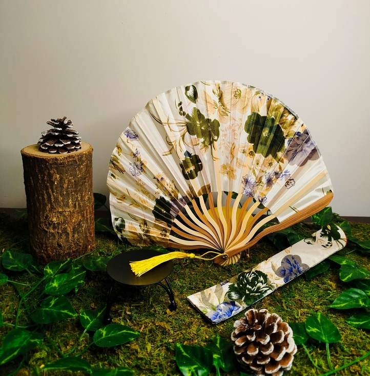 éventail japonais fleurs