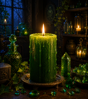 Bougie verte