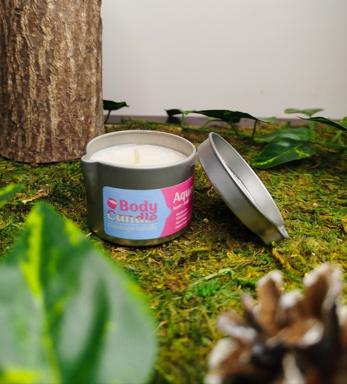 Bougie de massage Aquarose - Pomme Jasmin Patchouli