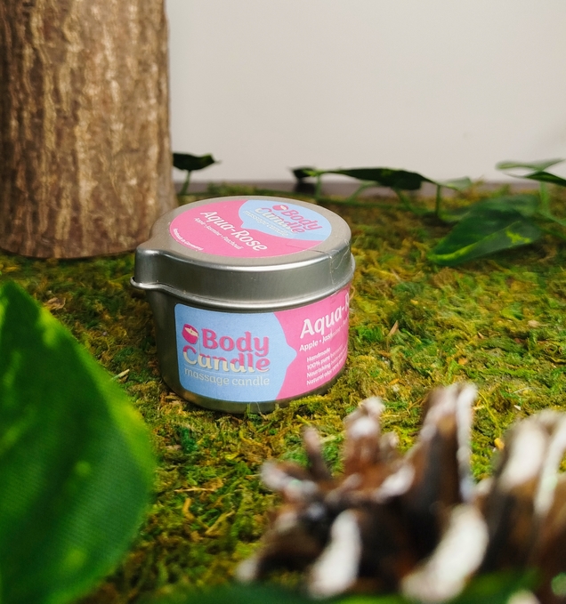Bougie de massage Aquarose - Pomme Jasmin Patchouli